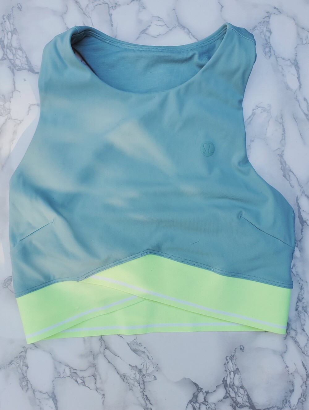 Lululemon V-Waist Cropped Tennis Tank Top - Rip Tide / Size 6